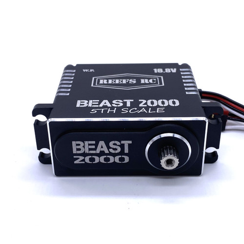 HRP Reef'S Rc Beast 2000 5Th Scale Servo With Aluminum Horns And Lipo