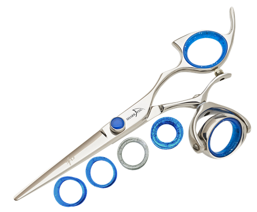 Sharkfin Shears Professional Right Handed Super Swivel STAINLESS 6.25" Scissors