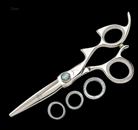 Sharkfin Shears Double Shark Right Handed Non-Swivel Stainless 5.5" Scissors