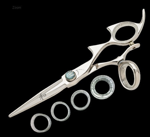 Sharkfin Shears Double Shark Right Handed Swivel Stainless 6.25" Scissors