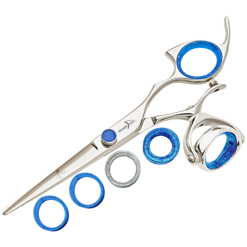 Sharkfin Shears Professional Plus Right Hand Super Swivel STAINLESS 5" Scissors