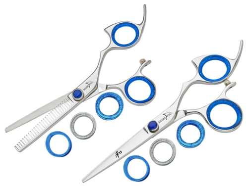 Sharkfin Shears Professional Plus Right Handed Non-Swivel STAINLESS 7'' Scissors