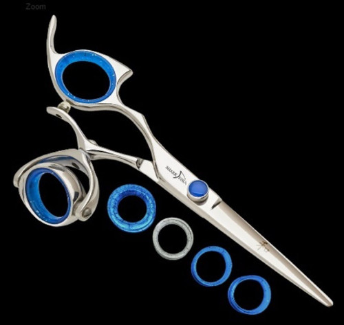 Sharkfin Shears Professional Left Handed Super Swivel Stainless 6.25" Scissors