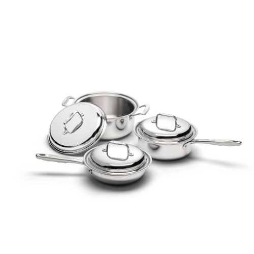 New 360 Cookware 6-Piece Stainless Steel Cookware Set