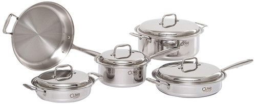 360 Cookware 9 Piece Stainless Steel Cookware Set