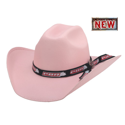 Bullhide Pbr Straw Hats Committed To Win Cowboy Pink Hat In Size Elastic Osfm
