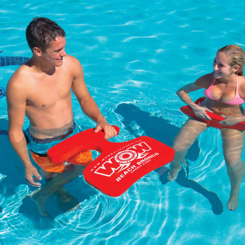 Wow Saddle Float 1 Person Pool Seat Beach Bronco In Red