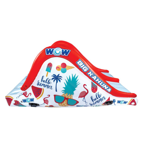 Wow Big Kauna Inflatable 2 Person Inground Pool Waterslide With Water Sprinkler
