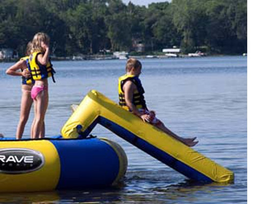 Rave Sports 02013 Aqua Slide 7' Water Trampoline Attachment with Warranty
