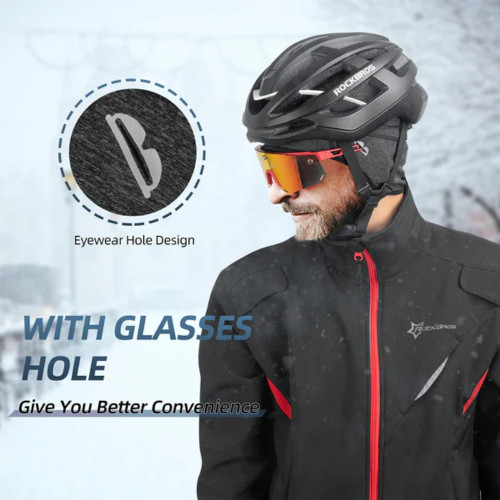 Rockbros Winter Helmet Liner Thermal Skull Cycling Beanie Cap In Grey2