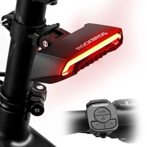 Rockbros Bike Rechargeable Wireless Remote Brake Ultra-Bright Tail Light