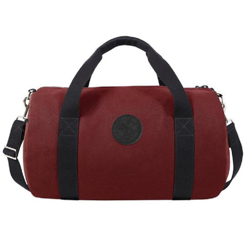 New Duluth Pack Zippered Round Duffle Bag - Burgundy
