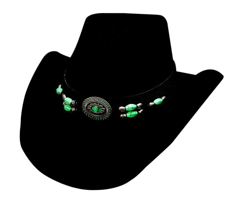 NEW Bullhide Hats 0504Bl Jewel Of The West Large Black Cowboy Hat