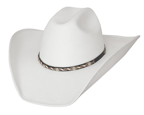 NEW Bullhide Hats 0683W Run A Muck Collection Cattle Town Small White Cowboy Hat