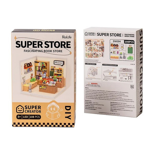 HRP Robotime Super Store Series; Fascinating Book Store