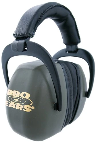 New Pro Ears Ultra Pro Hearing Protection NRR 30 Shooting Range Green Ear Muffs