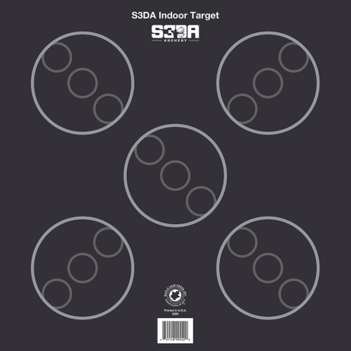 Maple Leaf S3DA 3D Target Face Black ASA 25 pk.