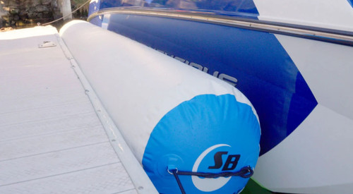 Island Hopper 5' X 2' Inflatable Bull Shark Bumper Fenders, Heavy Duty PVC