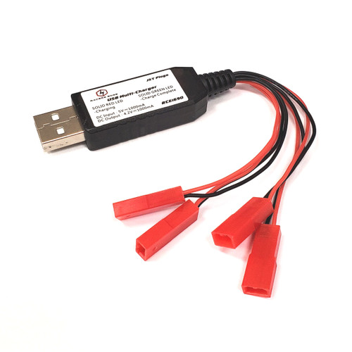 New Racers Edge Usb Multi-Charger For 1S Batteries Jst X 4