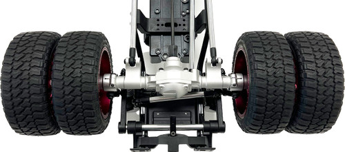 HRP Racers Edge Silver Aluminum Axle Housing Set Front And Rear For Cen F450