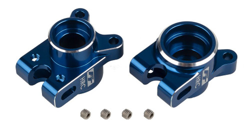 HRP Team Associated Rc10B7 Ft Rear Hub Set Hrc Blue