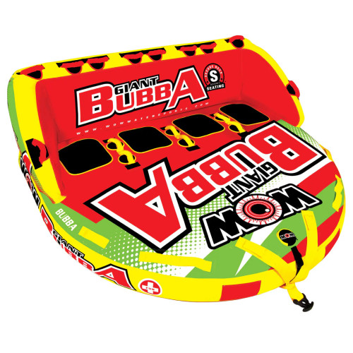 Wow Giant Bubba Deck Style 1-4 Person Boat Towable