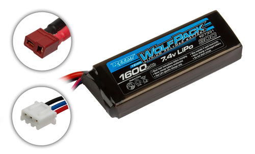 New Team Associated Reedy Wolfpack Lipo 1600Mah 30C 7.4V
