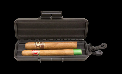 SKB 3i-0702-1B-CC iSeries Watertight Cigar Case Black (Holds 2 Cigars)