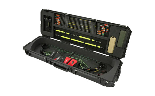 SKB 3i-5014-MPL iSeries Durable Archery Bow Long Bow Storage Case in Black