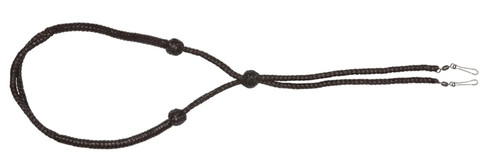 Banded Braided Leather Lanyard Lanyard In Marsh Brown