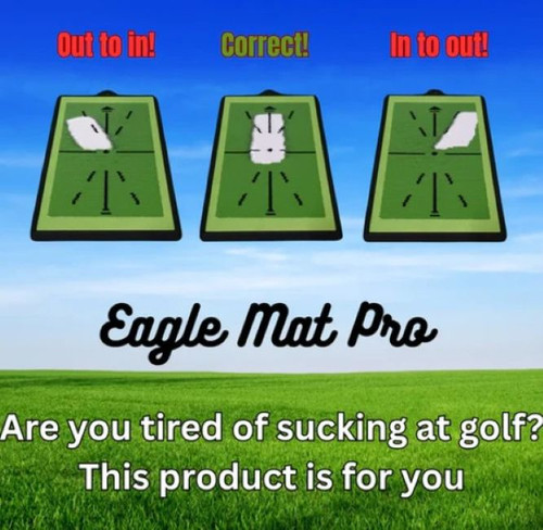 Golf Training Aids Eagle Mat Pro, Swing Path Mat