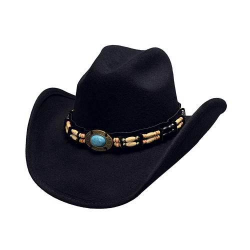 Bullhide Hats 0581Bl Run A Muck Collection Fortune Extra Large Black Cowboy Hat