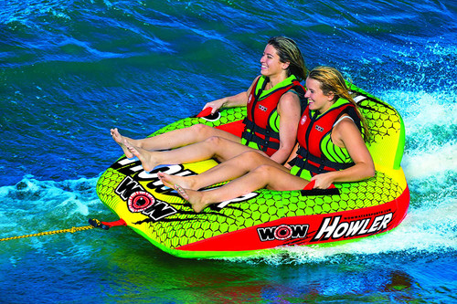 New Wow Howler 1 Or 2 Person Inflatable Cockpit Towable Tube For Boating