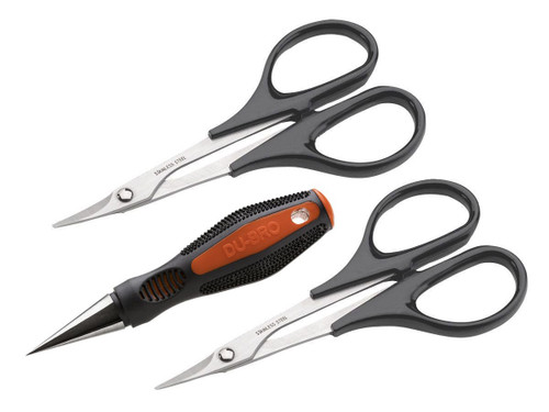 New Dubro Body Reamer & Scissors Set Curved & Straight
