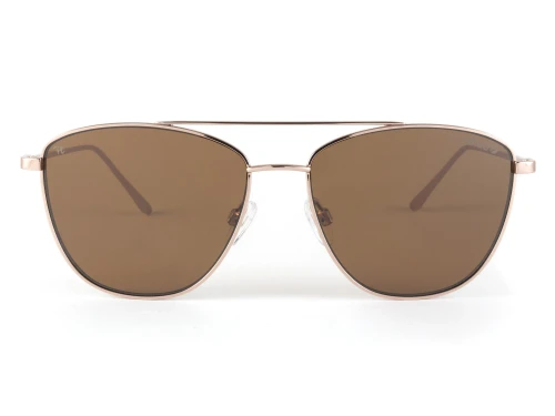 New Sundog Lorine Gold Frame / Brown FM Lens Sunglasses