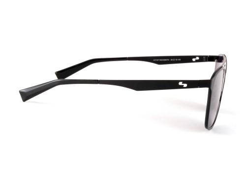 New Sundog Incognito Matte Black Titanium Frame Gray-Flash Mirror Sunglasses