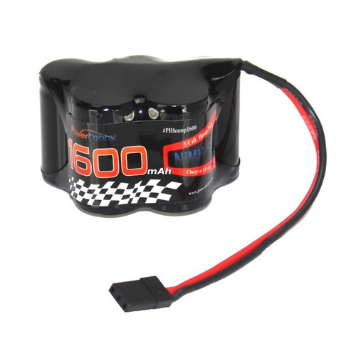 New Power Hobby 6V 1600Mah Nimh Hump Battery Pack W/ Hitec Connector