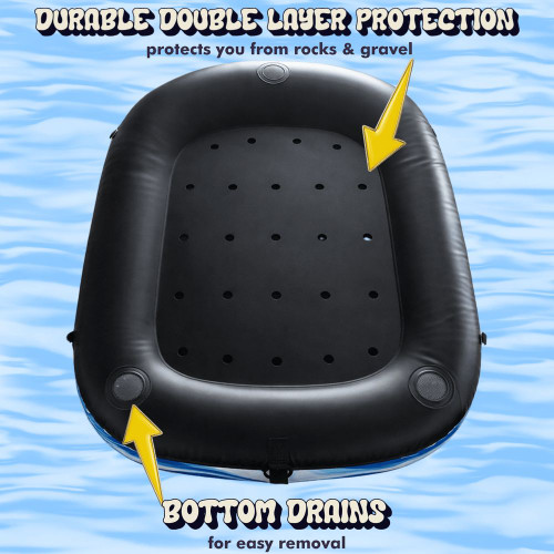FreeTime Fun Big Kahuna River Float Inflatable, Comfortable & Durable