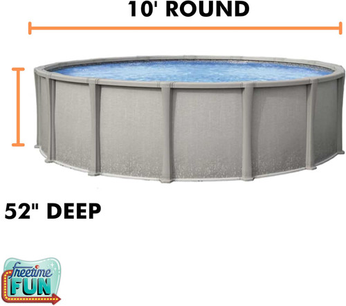 FreeTime Fun AG 10' Rd 52" Deep Multi-Bead Liner Azure Peak