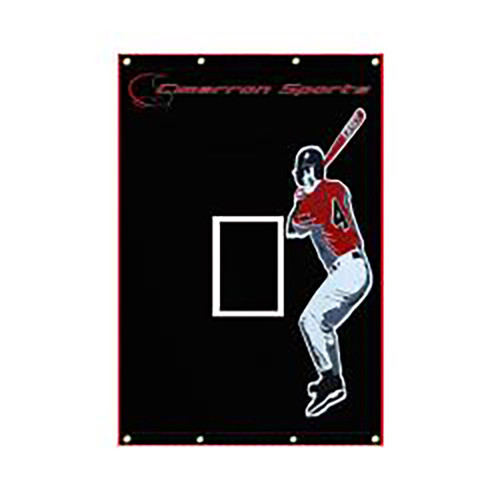 Cimarron Sports Commercial Stand Alone Frame Bundle w/ Green Mat in size 70'x2"