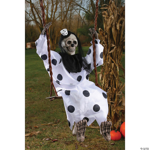 Swinging Dead Clown Hanging Prop