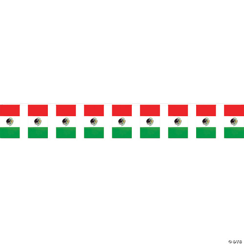 Outdoor Mexican Flag Banner Party Accessory (1 count) (1/Pkg)