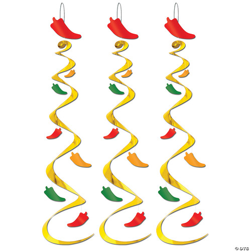 30" Chili Pepper Whirls