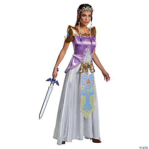 Disguise Women's Legend Deluxe Zelda Adult Costume, Multi, Medium