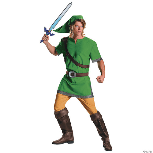 Disguise Men's Link Classic Adult Costume, Green, Medium