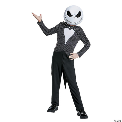 Nightmare Before Christmas Jack Skellington Costume for Kids, Official Nightmare