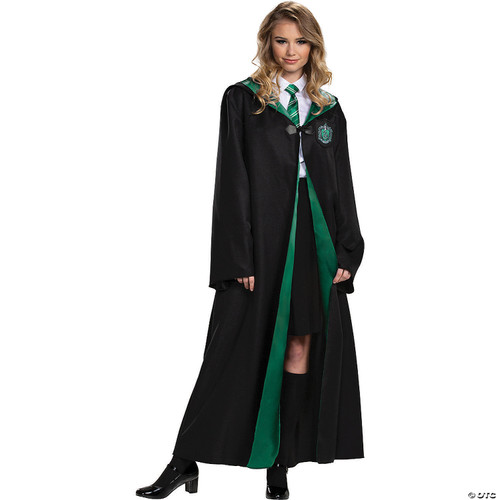 Disguise unisex adult Slytherin Costume Outerwear, Black & Green, XL 42-46 US