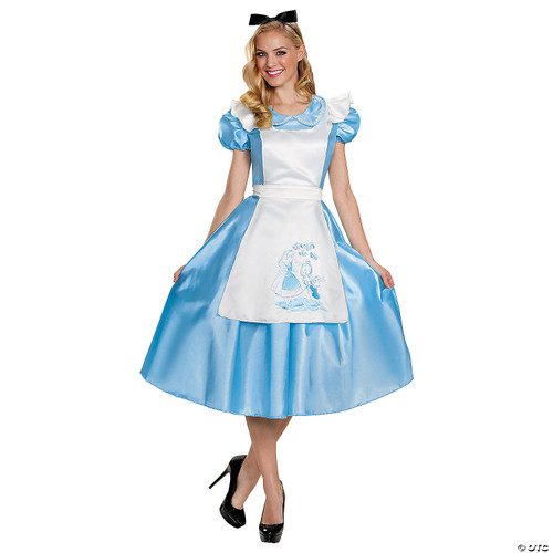 Disguise Women's, Official Disney Alice in Wonderland Costume Outfit with