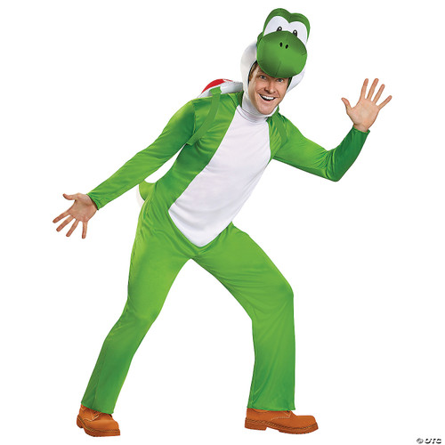Disguise Men's Yoshi Deluxe Adult Costume, Green, X-Large
