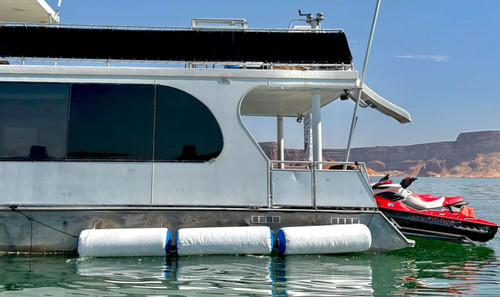 Island Hopper 5' X 2' Inflatable Bull Shark Bumper Fenders, Heavy Duty PVC